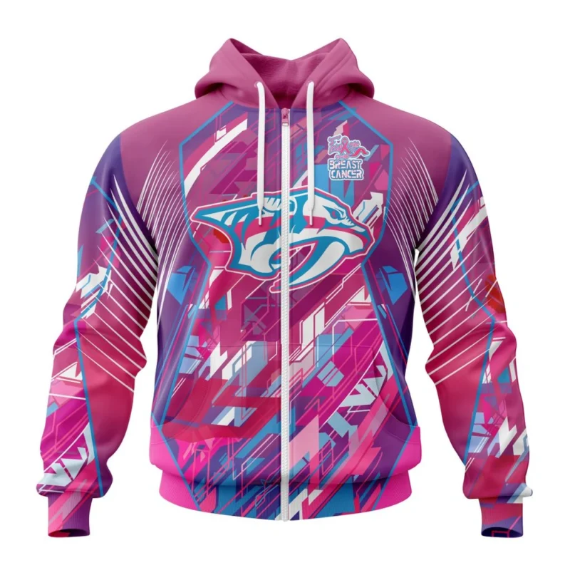 NHL Nashville Predators, Specialized Design I Pink I Can, Fearless Again Breast Cancer,QTNHL 080524B3564