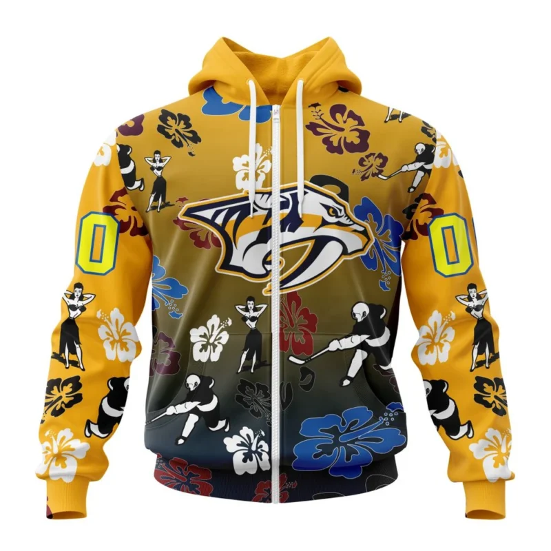 NHL Nashville Predators X Hawaii Specialized Design For Hawaiia ,QTNHL 080524B3780