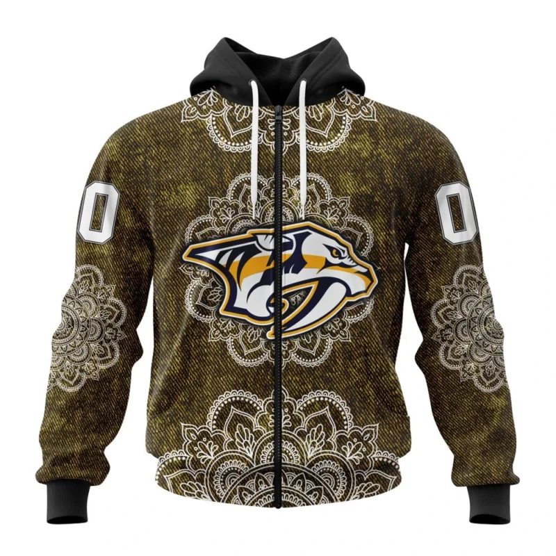 NHL Nashville Predators, Specialized Mandala Style,QTNHL 080524B4052