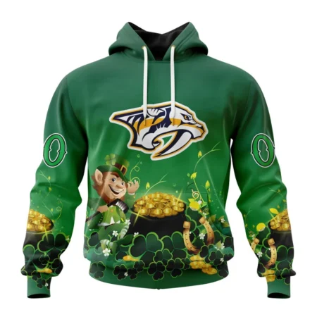 NHL Nashville Predators Special Design For St. Patrick' Day,QTNHL080524A899