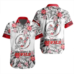 New Jersey Devils  Tropical Style National Hockey League Hawaiian Shirt All Over Prints QTHWS310724A23