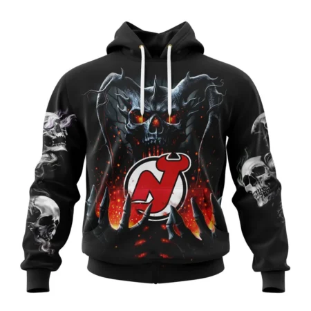 NHL New Jersey Devils Special Skull Art Design,QTNHL080524A1214