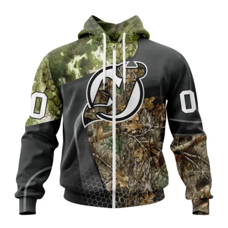 NHL Personalized Name And Number, New Jersey Devils Special Hunting Camo Design,QTNHL Personalized Name And Number,080524B1314