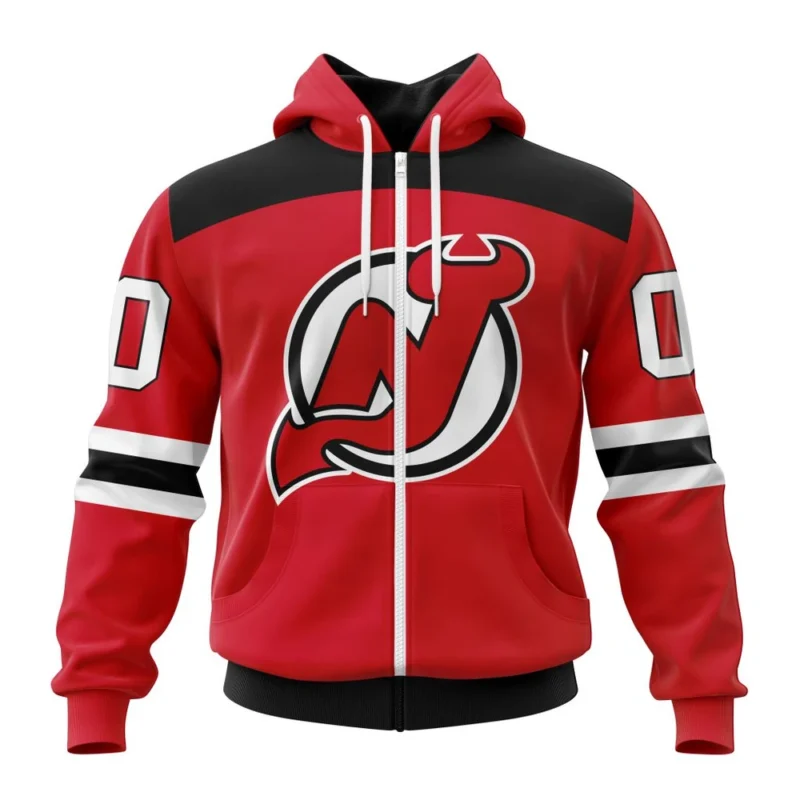 NHL Personalized Name And Number, New Jersey Devils Personalized  Home Kits,QTNHL Personalized Name And Number,080524B210