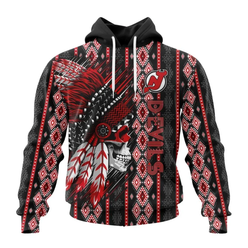 NHL New Jersey Devils Special Skull Native Design,QTNHL080524A2112