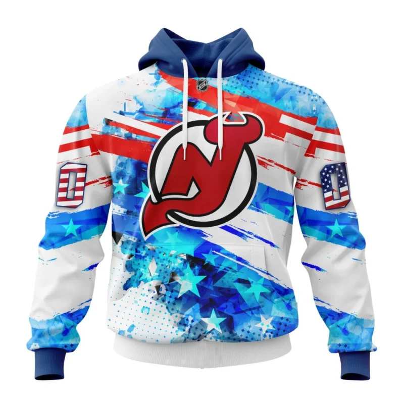 New Jersey Devils, Special Concept For Independence Day,QTNHL080524A2148