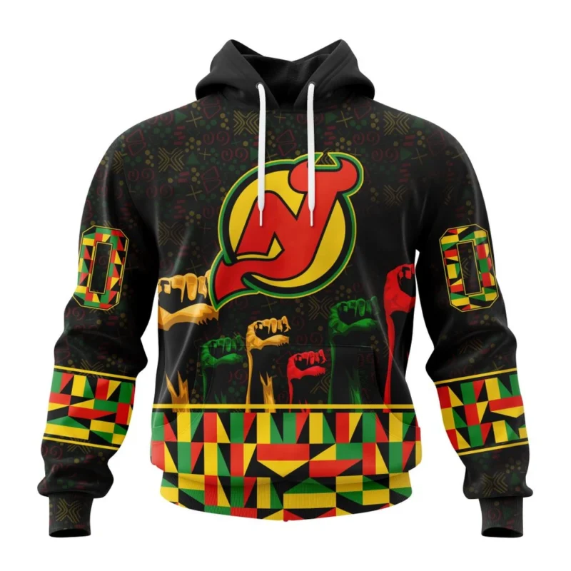 NHL New Jersey Devils Special Design Celebrate Black History Month,QTNHL080524A2387