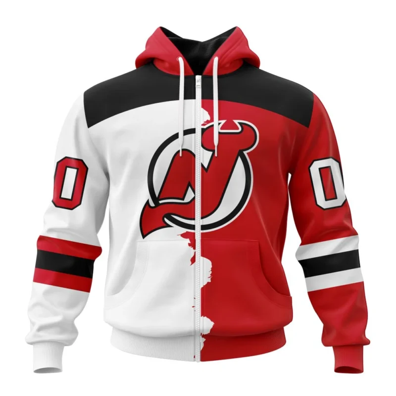 NHL Personalized Name And Number, New Jersey Devils Personalize  Home Mix Away Kits,QTNHL Personalized Name And Number,080524B24