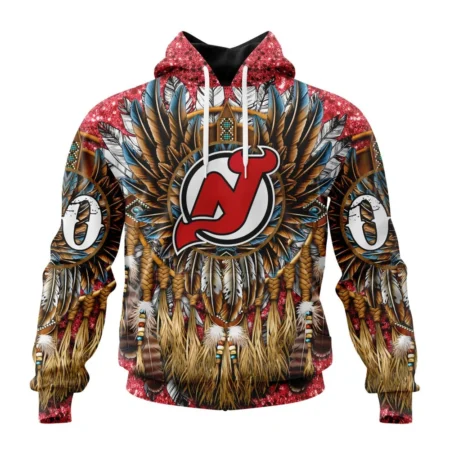 NHL New Jersey Devils Special Native Costume Design,QTNHL080524A2738