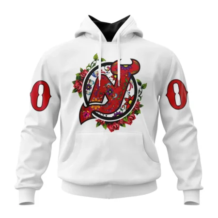 NHL New Jersey Devils, Specialized Unisex Kits Dia De Muertos,QTNHL080524A2858