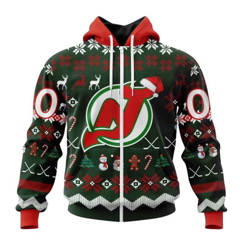 NHL New Jersey Devils, Specialized Unisex Christmas Is Coming,QTNHL 080524B2936