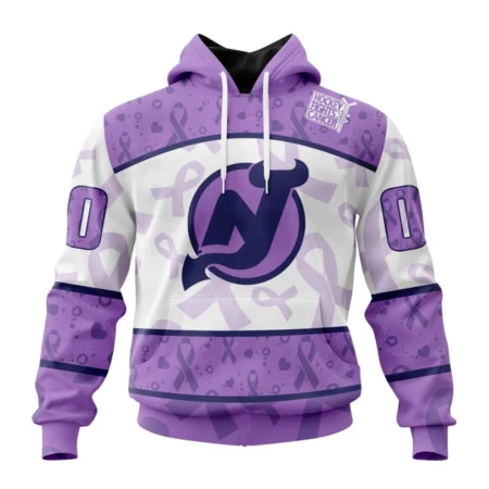 NHL New Jersey Devils Special Lavender Fight Cancer,QTNHL080524A3104