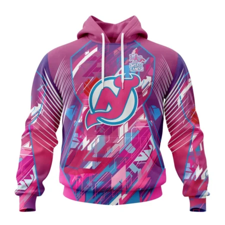 NHL New Jersey Devils, Specialized Design I Pink I Can, Fearless Again Breast Cancer,QTNHL080524A3565