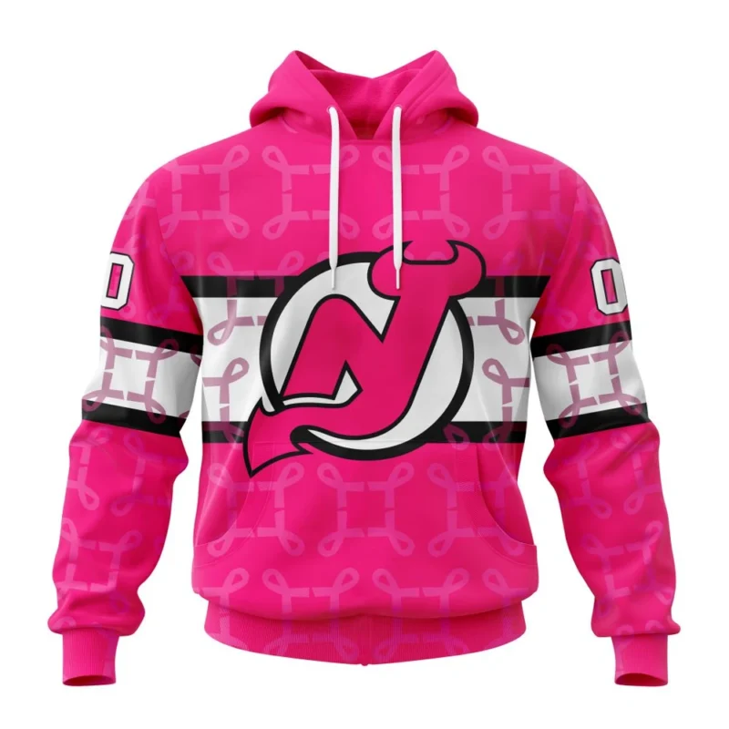 NHL New Jersey Devils, Specialized Design I Pink I Can, In October We Wear Pink Breast Cancer,QTNHL080524A3620