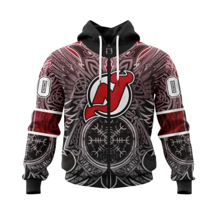 New Jersey Devils , Specialized Norse Viking Symbols,QTNHL 080524B3838