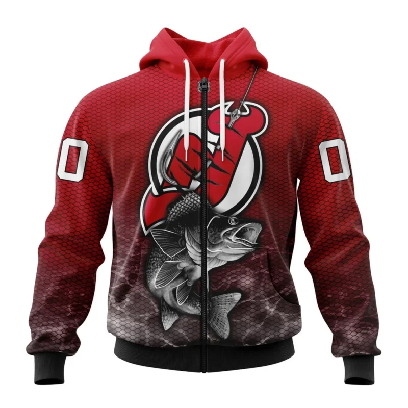 NHL New Jersey Devils, Specialized Fishing Style,QTNHL 080524B3994