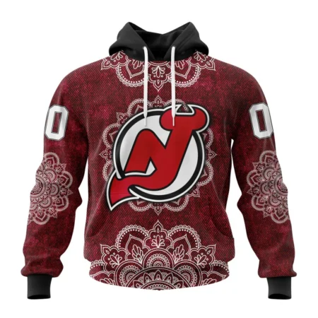 NHL New Jersey Devils, Specialized Mandala Style,QTNHL080524A4051