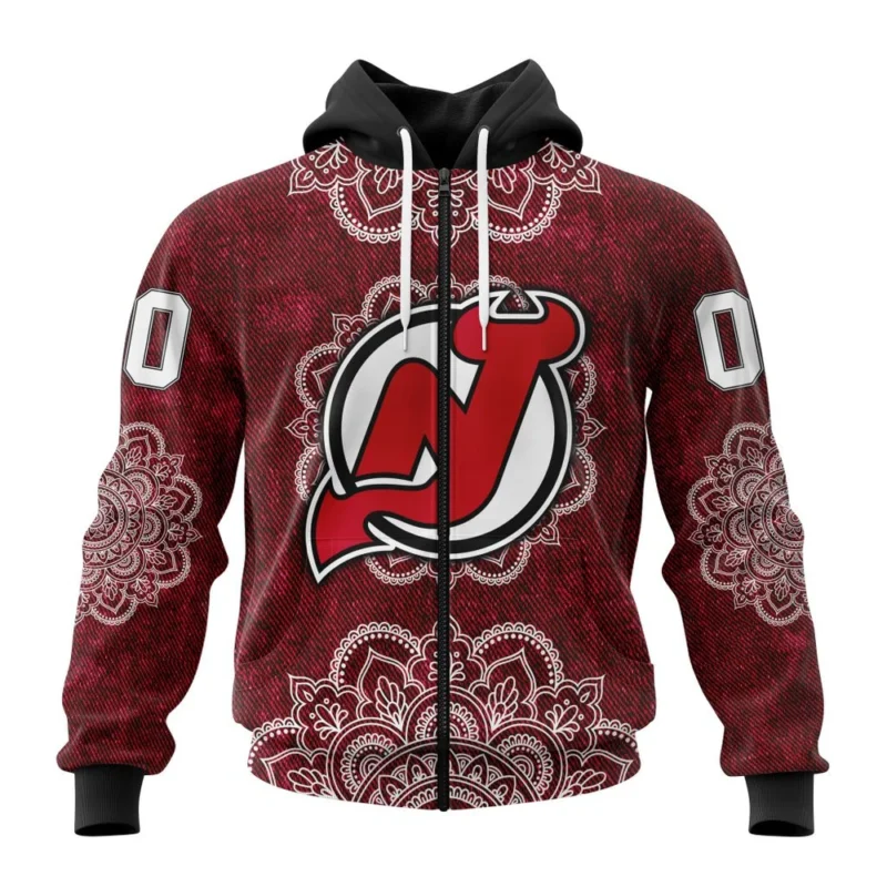 NHL New Jersey Devils, Specialized Mandala Style,QTNHL 080524B4051