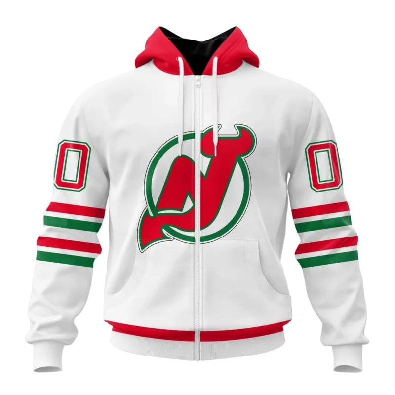 NHL Personalized Name And Number, New Jersey Devils Special Whiteout Design,QTNHL Personalized Name And Number,080524B566