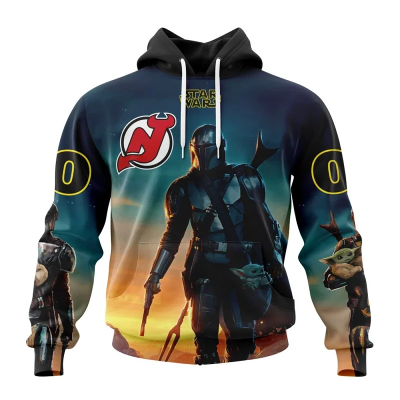 NHL New Jersey Devils Special Star Wars The Mandalorian Design,QTNHL080524A703