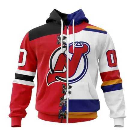 NHL Personalized Name And Number, New Jersey Devils Special Home Mix Reverse Retro Personalized Kits,QTNHL Personalized Name And Number,080524B931