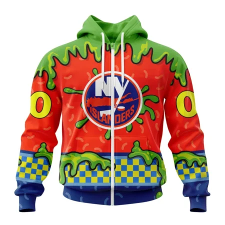 NHL Personalized Name And Number, New York Islanders Special Nickelodeon Design,QTNHL Personalized Name And Number,080524B1179