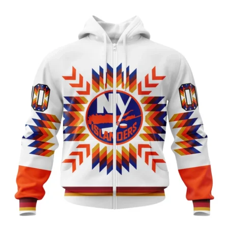 NHL Personalized Name And Number, New York Islanders Special Design With Native Pattern,QTNHL Personalized Name And Number,080524B1578