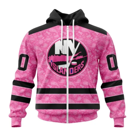 NHL Personalized Name And Number, New York Islanders Special Pink Fight Breast Cancer,QTNHL Personalized Name And Number,080524B1638