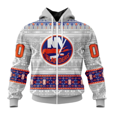 NHL Personalized Name And Number, New York Islanders Special Native Design,QTNHL Personalized Name And Number,080524B2055