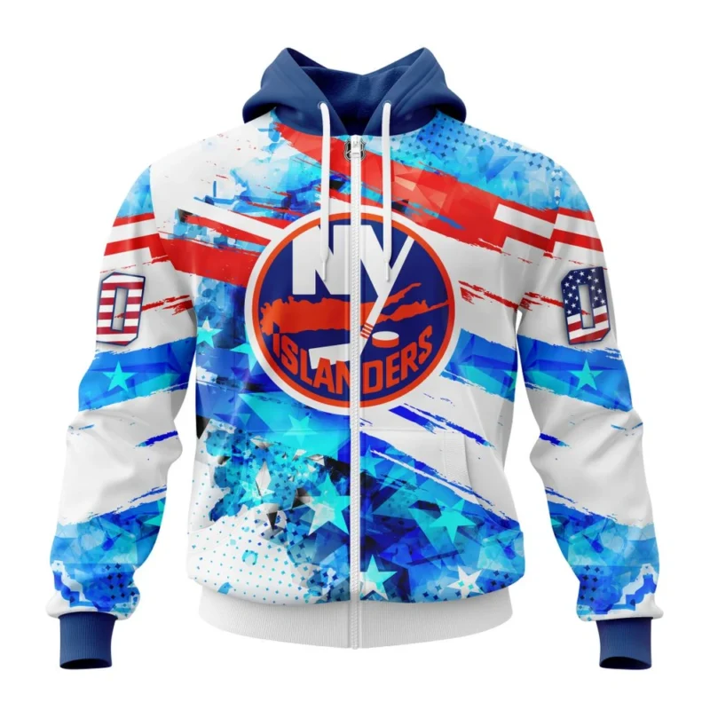 New York Islanders, Special Concept For Independence Day,QTNHL Personalized Name And Number,080524B2143