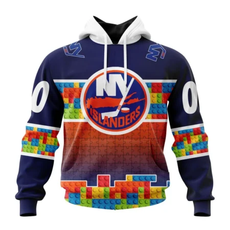 NHL New York Islanders Special Autism Awareness Design ,QTNHL080524A2235