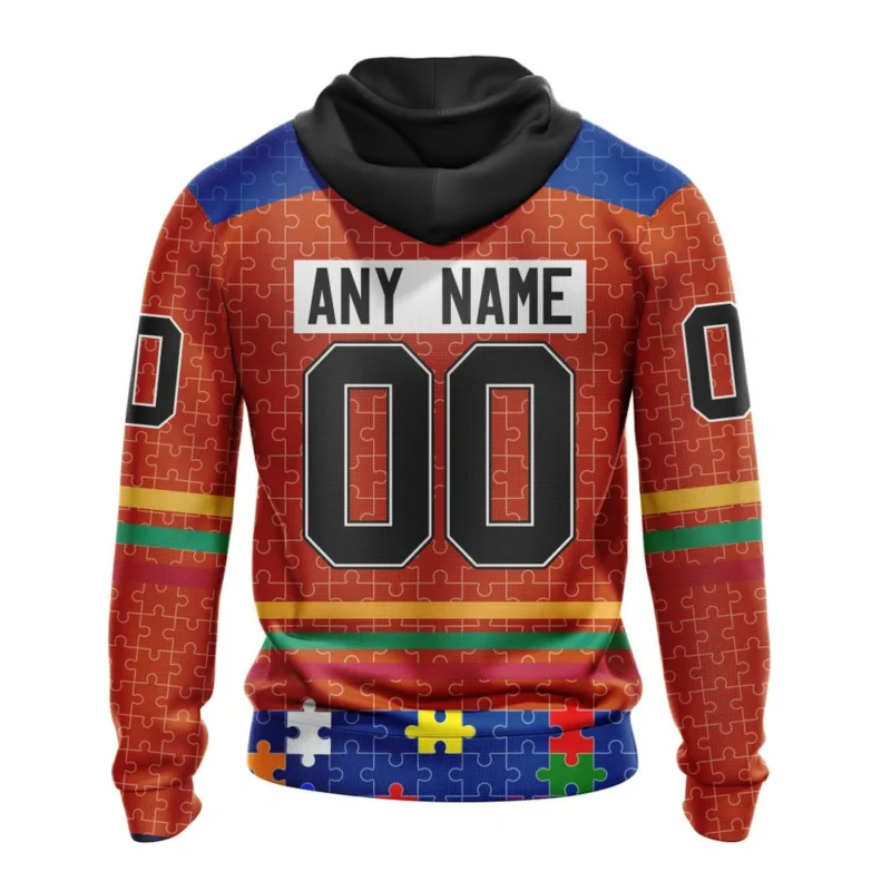 NHL Personalized Name And Number, New York Islanders, Specialized Fearless Aganst Autism ,QTNHL Personalized Name And Number,080524B2519