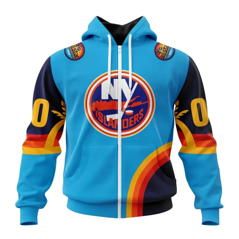 NHL Personalized Name And Number, New York Islanders Special All-Star Game Design With Atlantic Ocean,QTNHL Personalized Name And Number,080524B2562