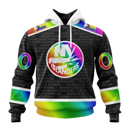 NHL New York Islanders Special Pride Design Hockey Is For Everyone,QTNHL080524A2708