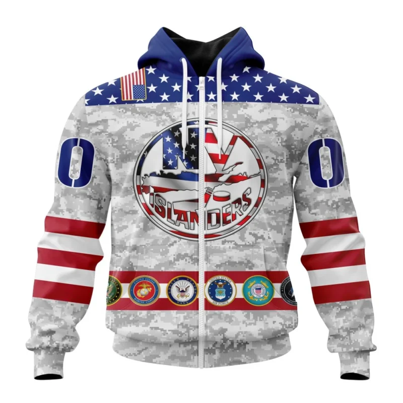 NHL Personalized Name And Number, New York Islanders Armed Forces Appreciation,QTNHL Personalized Name And Number,080524B2767