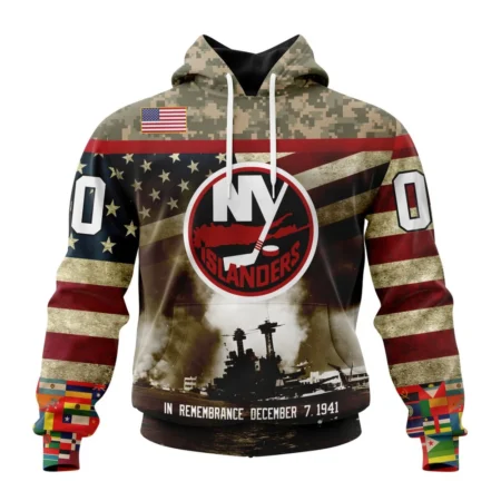 NHL New York Islanders, Specialized Unisex Kits Remember Pearl Harbor,QTNHL080524A2981