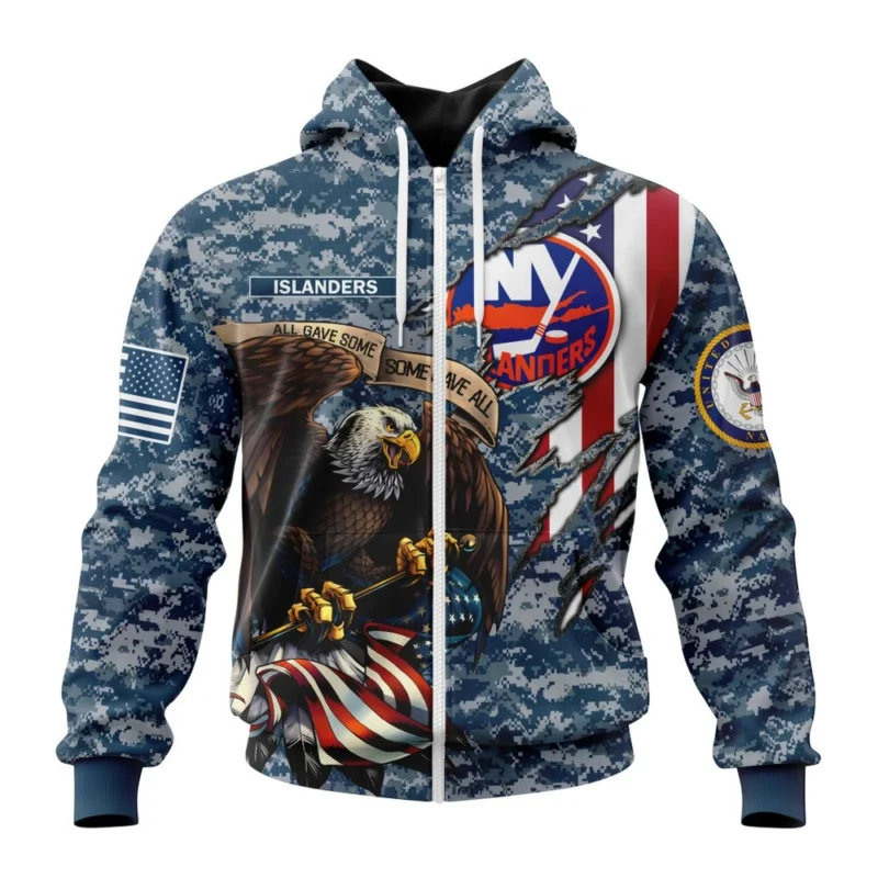 NHL New York Islanders Honor Us Navy Veterans,QTNHL 080524B3149