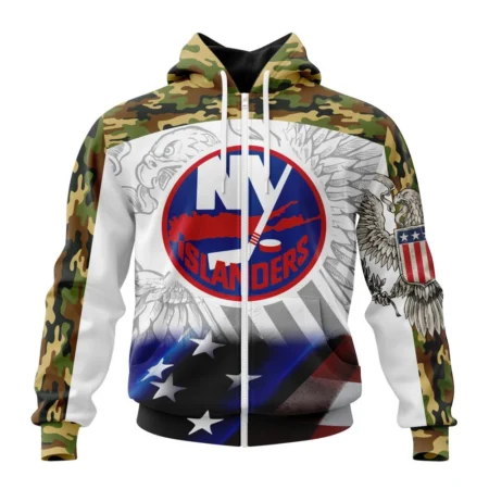 NHL New York Islanders, Specialized Design With Our America Flag And Our America Eagle,QTNHL 080524B3444