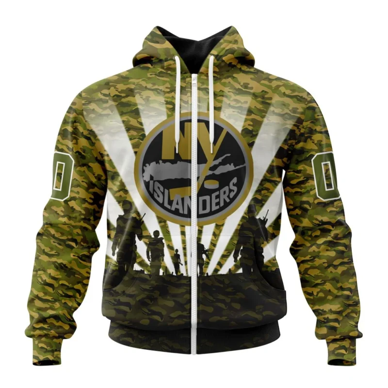 NHL New York Islanders Special Military Camo Kits For Veterans Day And Rememberance Day,QTNHL 080524B3482