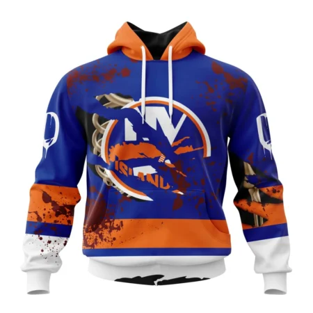 NHL New York Islanders, Specialized Design Jersey With Your Ribs For Halloween,QTNHL080524A3503