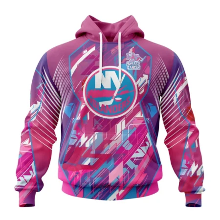 NHL New York Islanders, Specialized Design I Pink I Can, Fearless Again Breast Cancer,QTNHL080524A3563