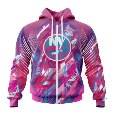 NHL New York Islanders, Specialized Design I Pink I Can, Fearless Again Breast Cancer,QTNHL 080524B3563