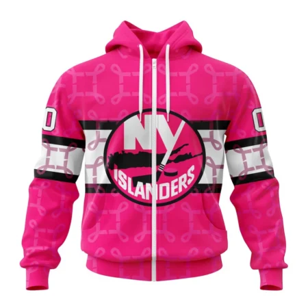 NHL New York Islanders, Specialized Design I Pink I Can, In October We Wear Pink Breast Cancer,QTNHL 080524B3618