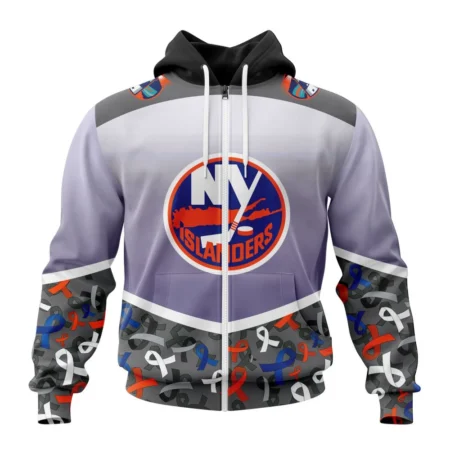 NHL Personalized Name And Number, New York Islanders, Specialized Sport Fights Again All Cancer ,QTNHL Personalized Name And Number,080524B378