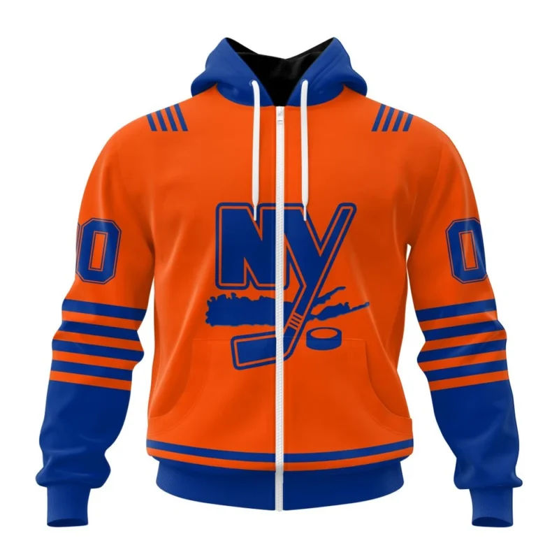 NHL Personalized Name And Number, New York Islanders Special Two-Tone Design,QTNHL Personalized Name And Number,080524B454