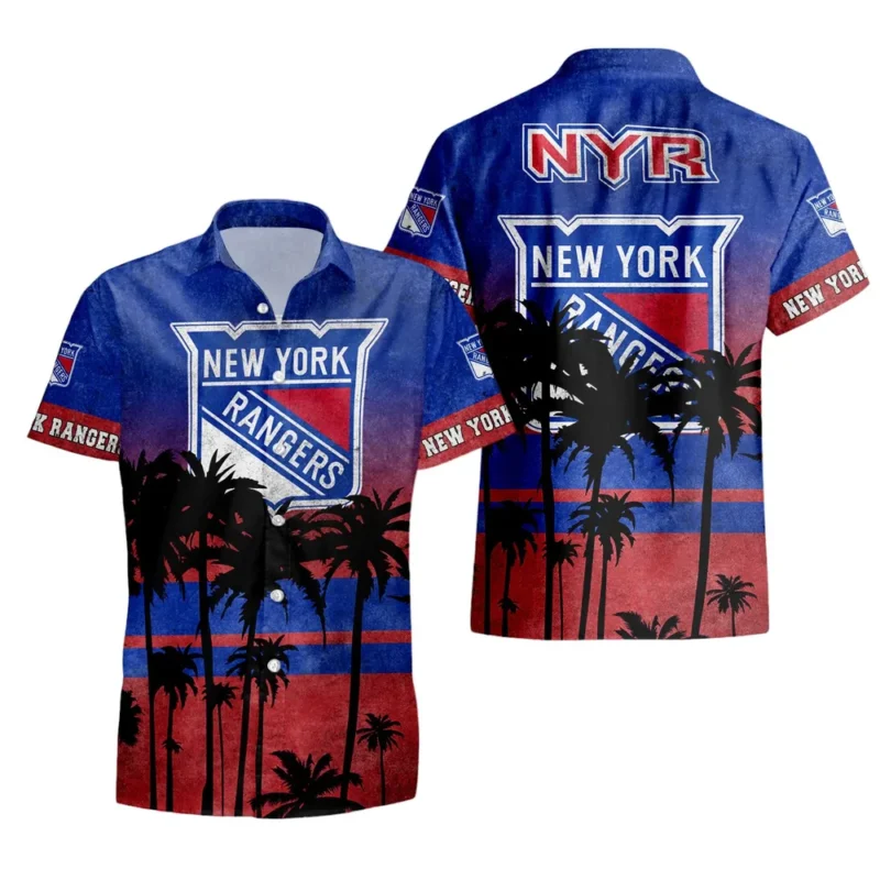 New York Rangers  Summer Style National Hockey League Hawaiian Shirt All Over Prints QTHW310724A4