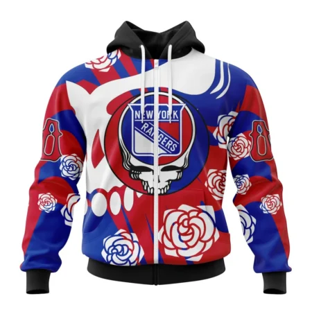 NHL Personalized Name And Number, New York Rangers Special Grateful Dead Design,QTNHL Personalized Name And Number,080524B1274