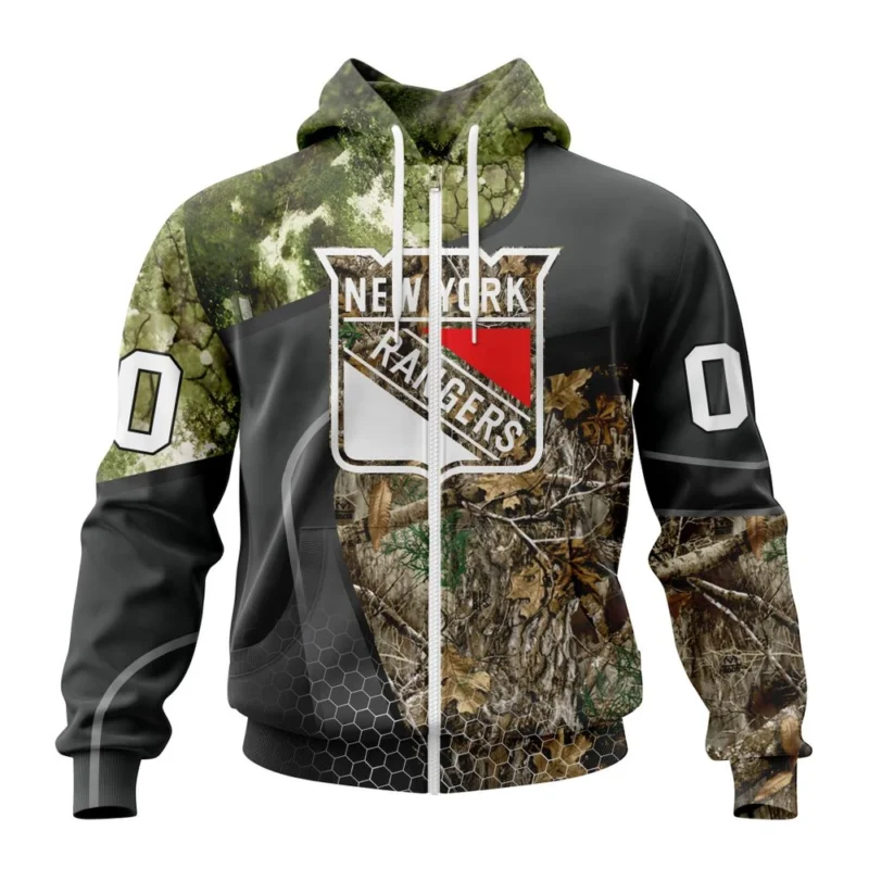 NHL Personalized Name And Number, New York Rangers Special Hunting Camo Design,QTNHL Personalized Name And Number,080524B1311