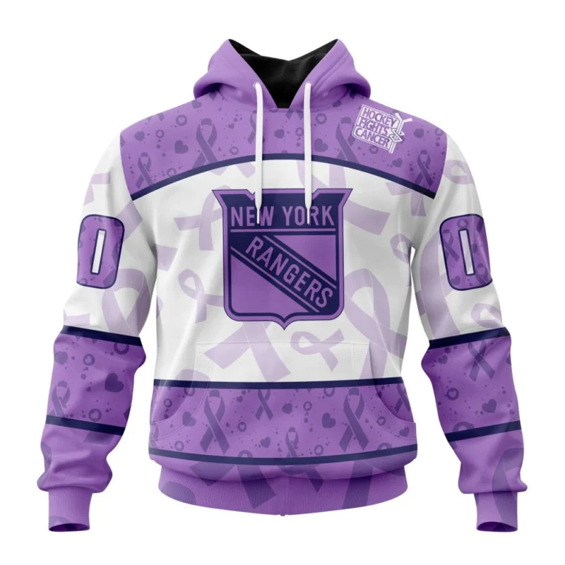 NHL New York Rangers Special Lavender Fight Cancer,QTNHL080524A137