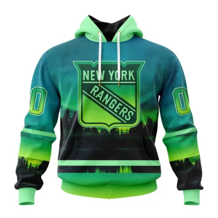 NHL New York Rangers Special Northern Lights Design,QTNHL080524A1375